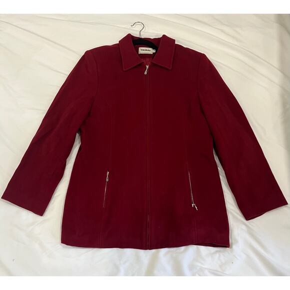 Women's Tribal Size 14 Blazer Jacket, Wool/Cashmere - Picture 1 of 8